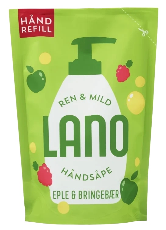 Lano Håndsåpe Eple&Bringebær 300ml