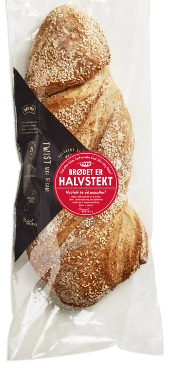 Twistbrød m/Sesam Halvstekt