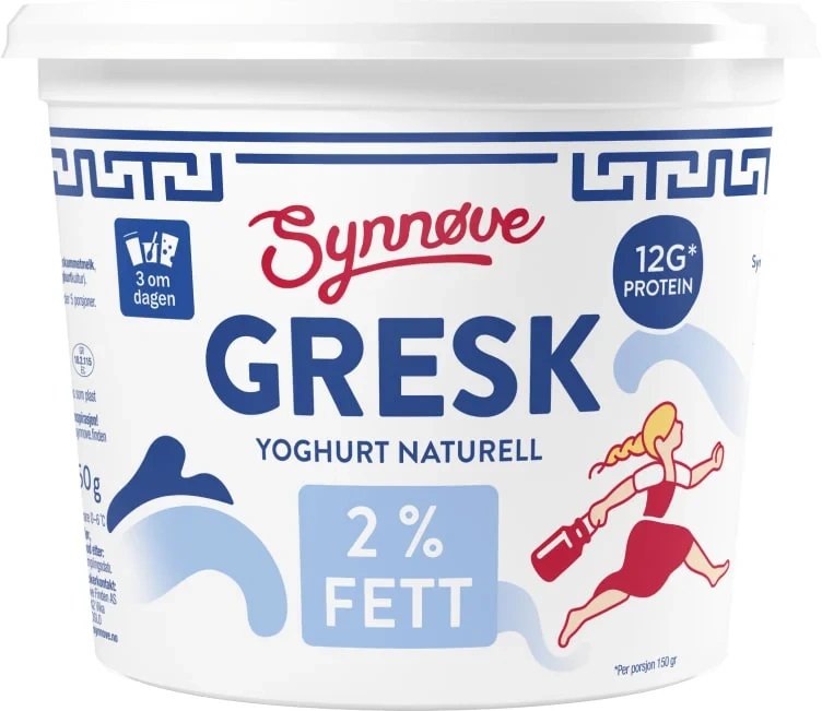 Synnøve Gresk Yoghurt Naturell 750g