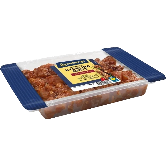 Kycklingspett BBQ Chipotle 480g Lönneberga