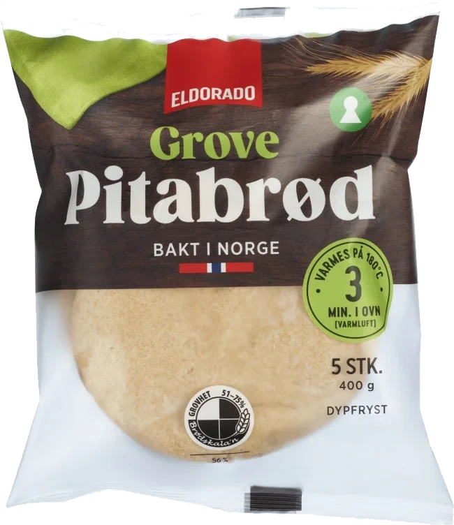 Pitabrød Fullkorn 400g Eldorado