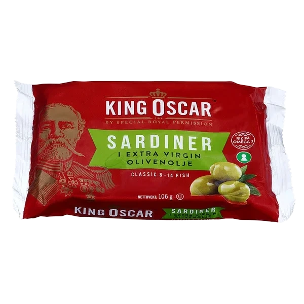 Sardiner Classic i Olivenolje 106g King Oscar