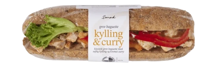 Baguette Kylling Curry 230g Smak