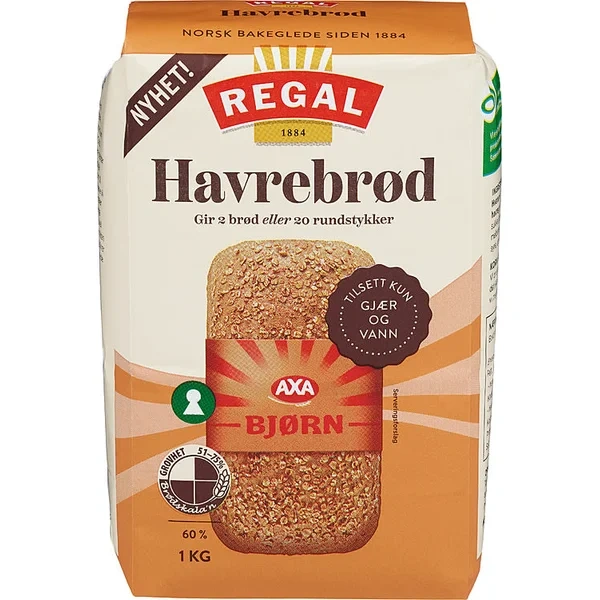 Havrebrød 1kg Regal