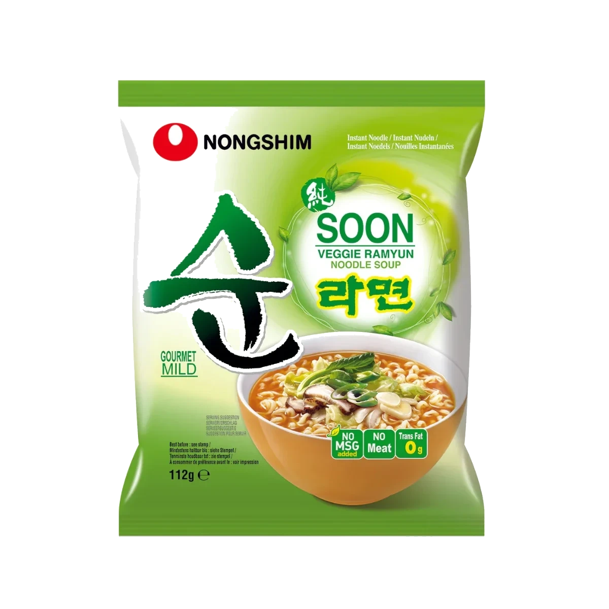 Nongshim Instant Noodle Soon Veggie 112g