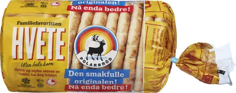 Hvete 12 Pk 450g Polarbrød