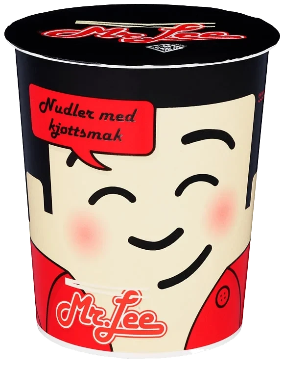 Nudler i Kopp Kjøttsmak 65g Mr.Lee