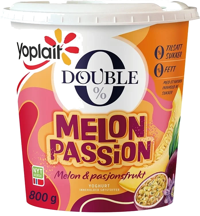 Yoplait double 0 yoghurt melon passion  800g