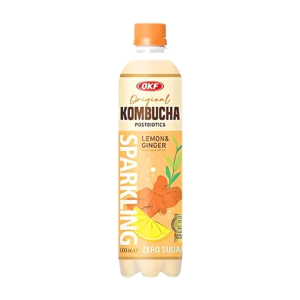 OKF Aloe Kombucha Lemon & Ginger 500ml