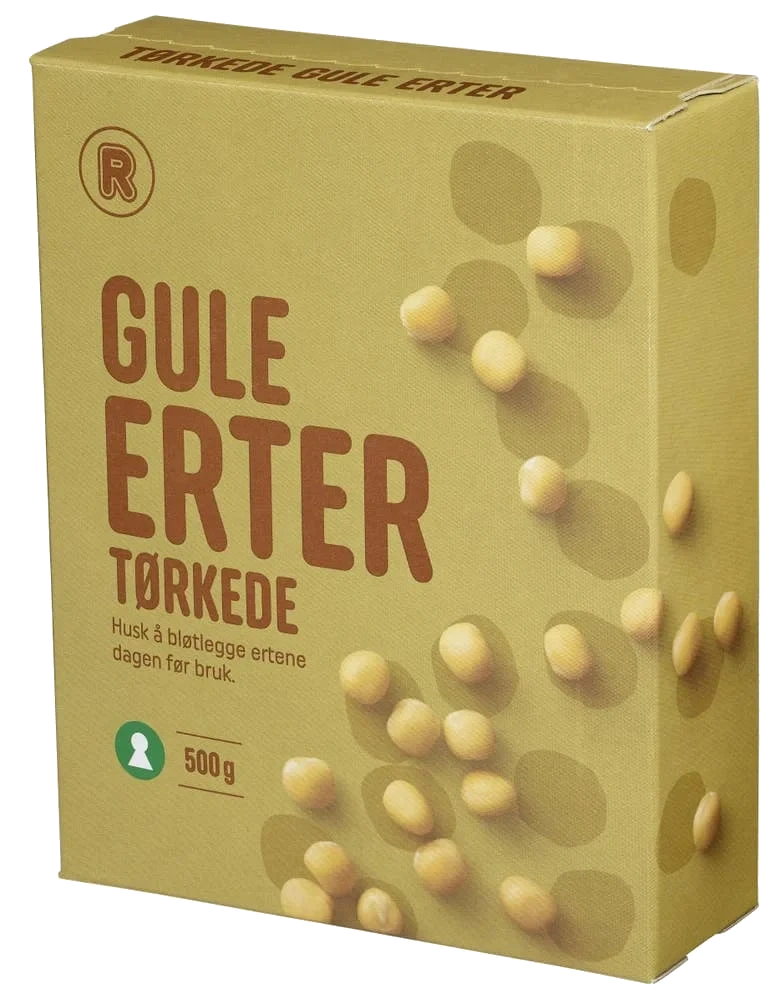 Tørkede erter Gule, 500 g