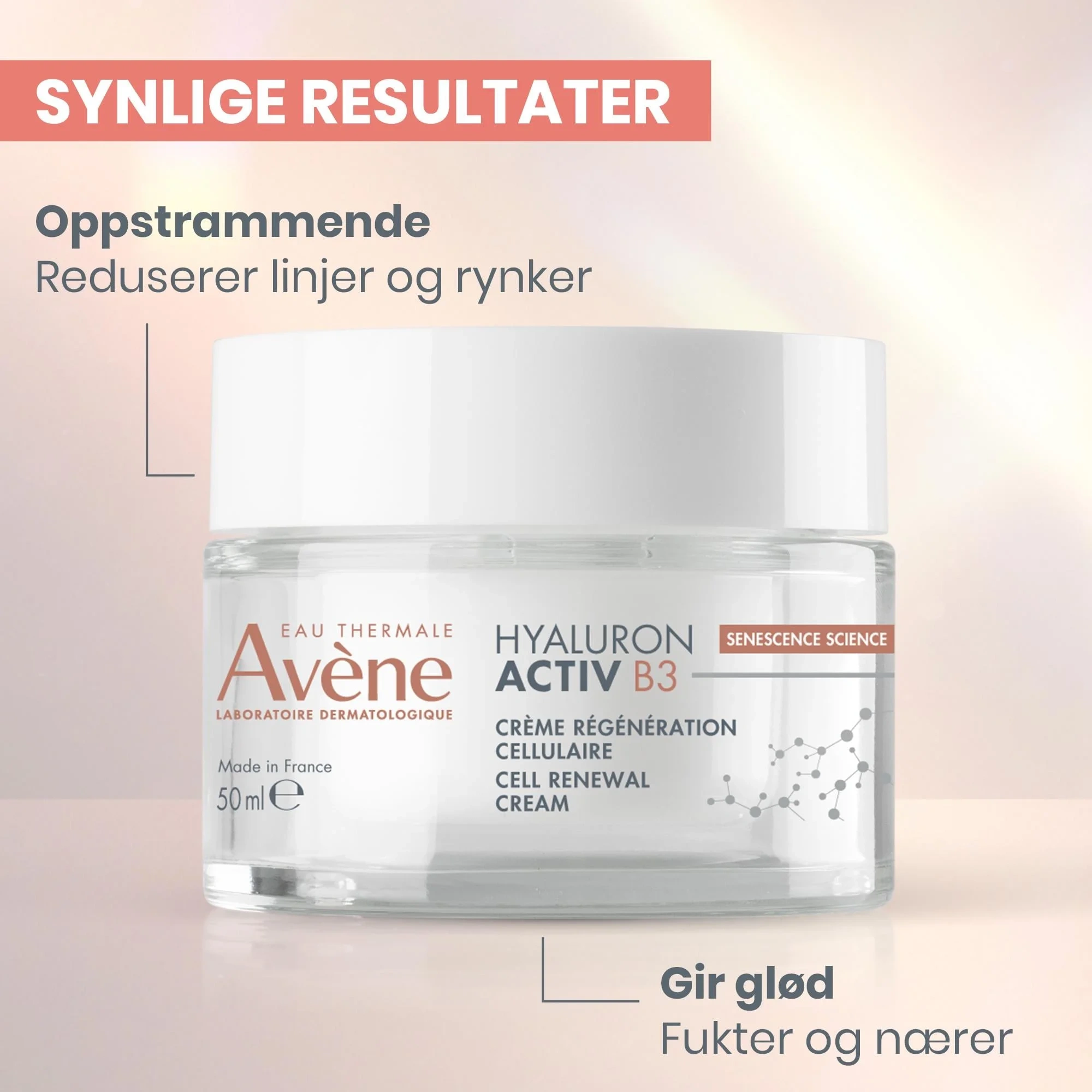 Avène Hyaluron Activ B3 Cell Renewal Creme, 50 ml