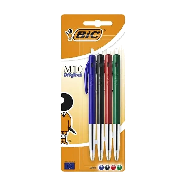 M10 Original Kulepenner - 4pk Assortert