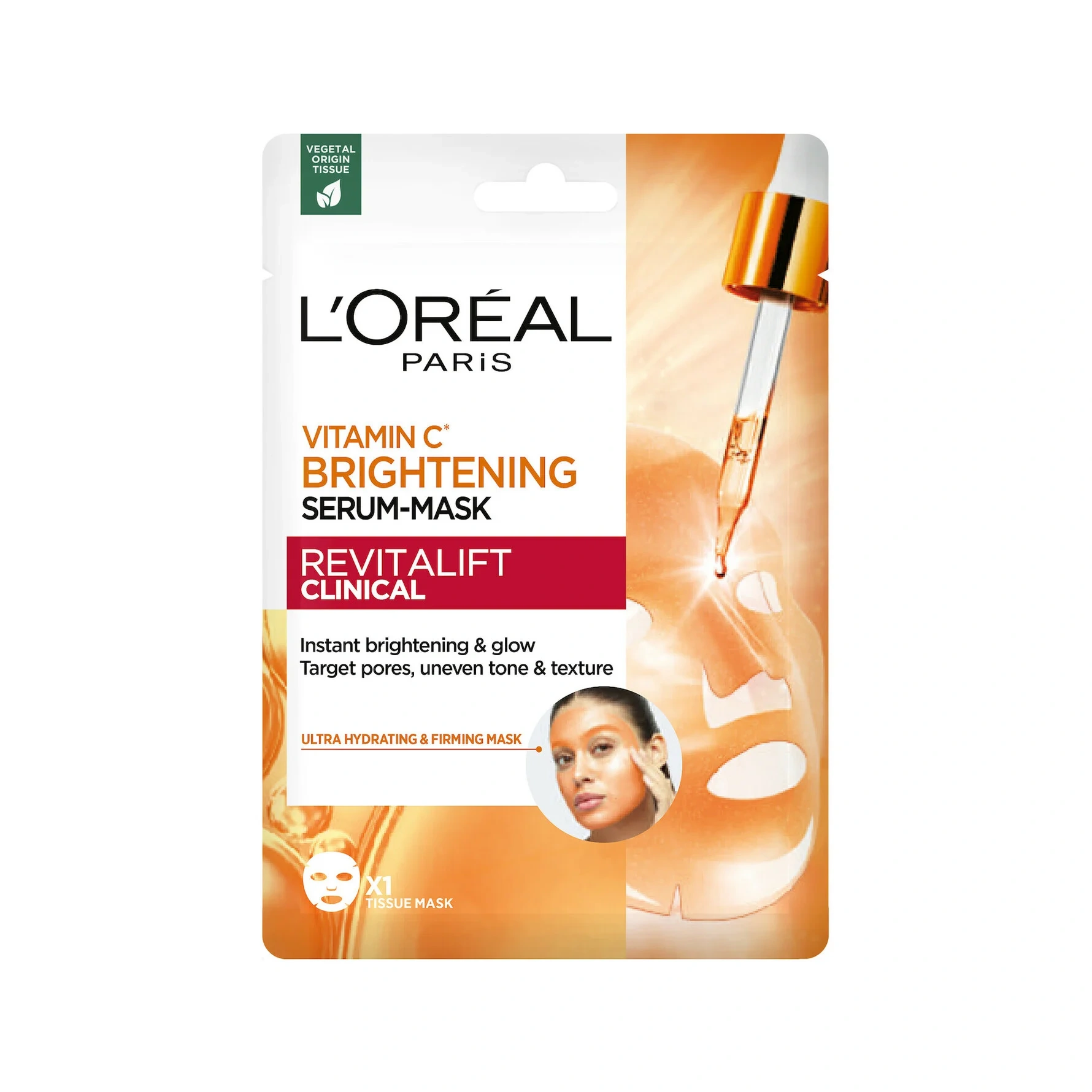 L'Oréal Paris Revitalift Clinical Vitamin C Brightening Serum-Mask