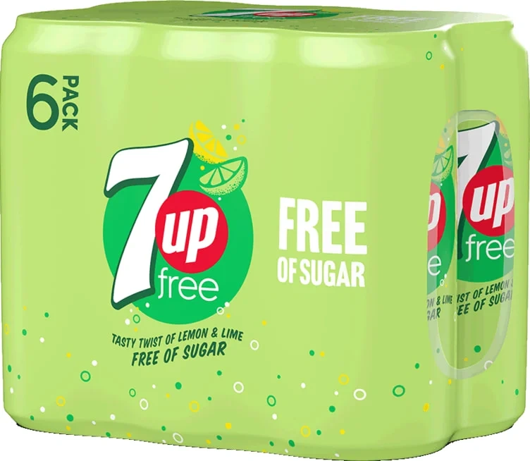 7up Free 0,33lx6 boks Sleek