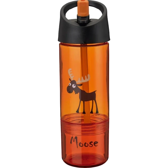 Vattenflaska Orange Älg 2-i-1
