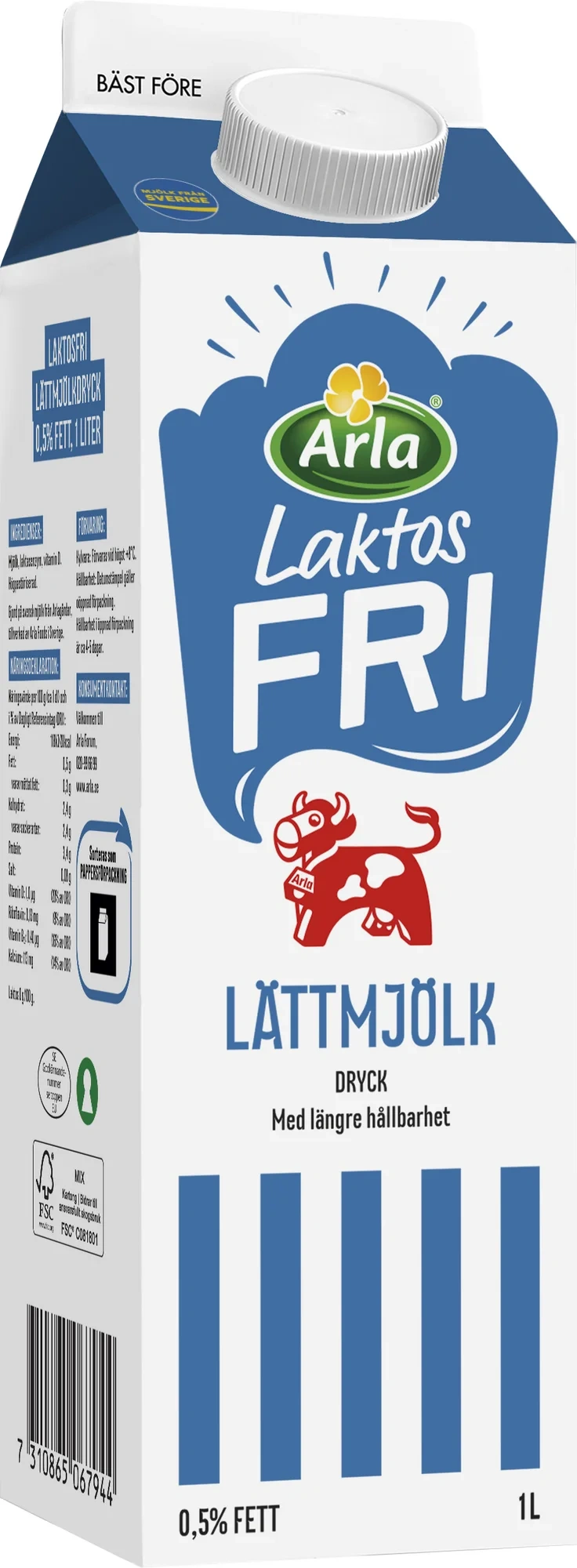 Laktosfri lättmjölkdryck 0.5%