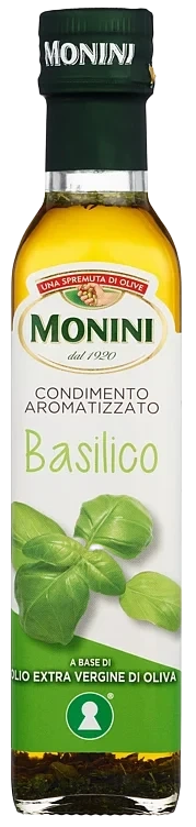 Monini Ekstra Jomfru Olivenolje Basilikum 6x250ml
