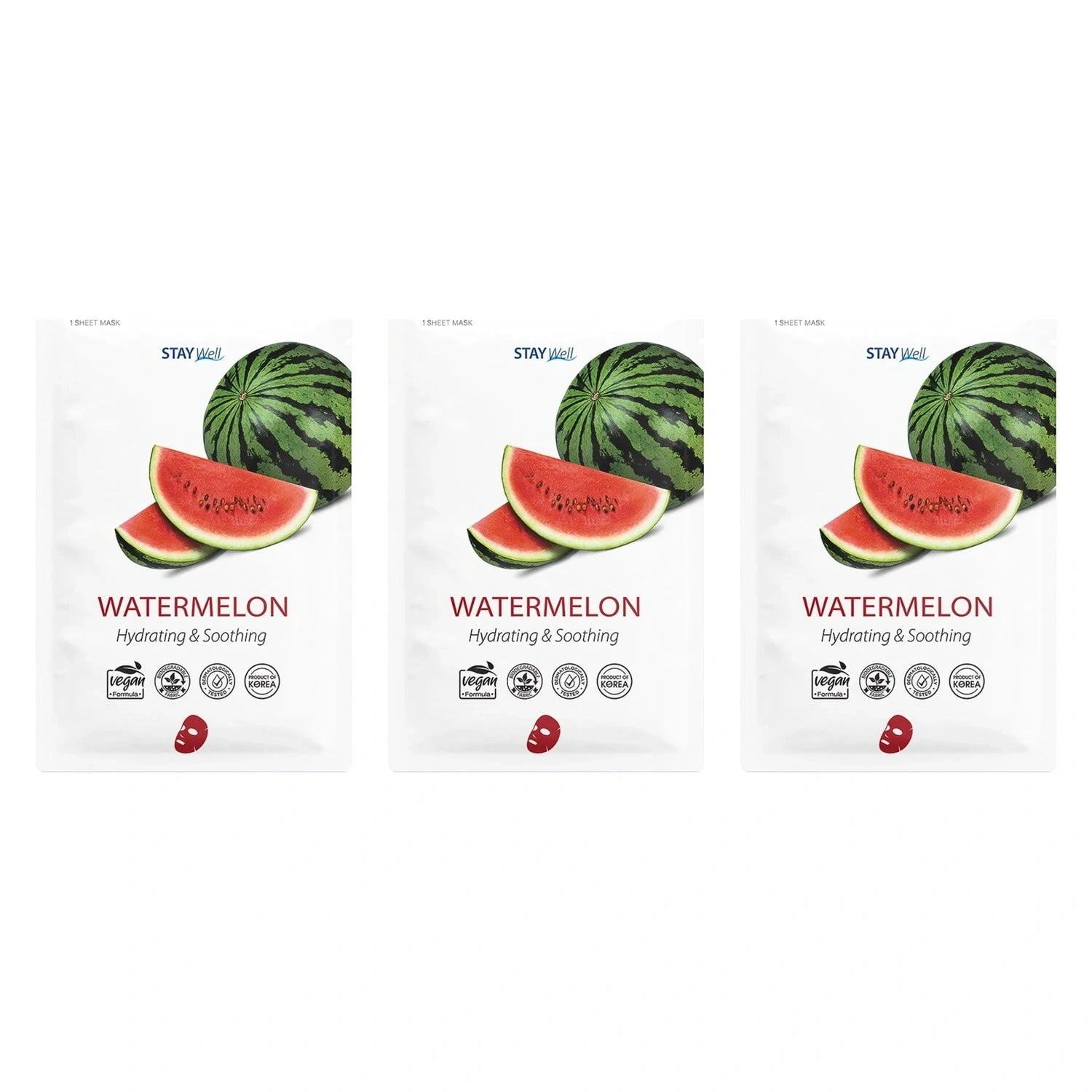Stay Well Vegan Sheet Mask Watermelon