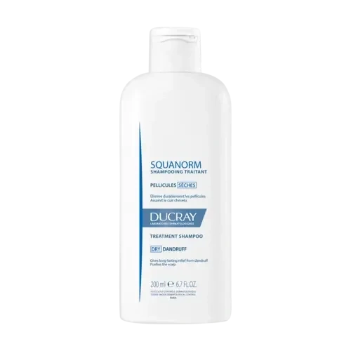 Ducray Squanorm Shampoo Dry mot tørr flass 200 ml