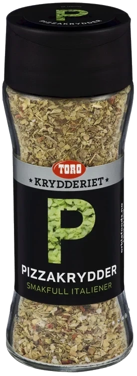 Pizzakrydder øk glass   25g
