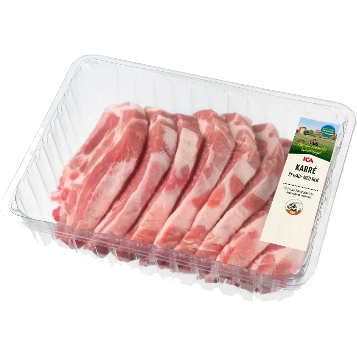 Karrékotlett Färsk Skivad med ben ca 2kg ICA