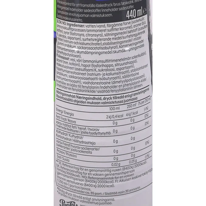 Pepsi Max Lime Koncentrat