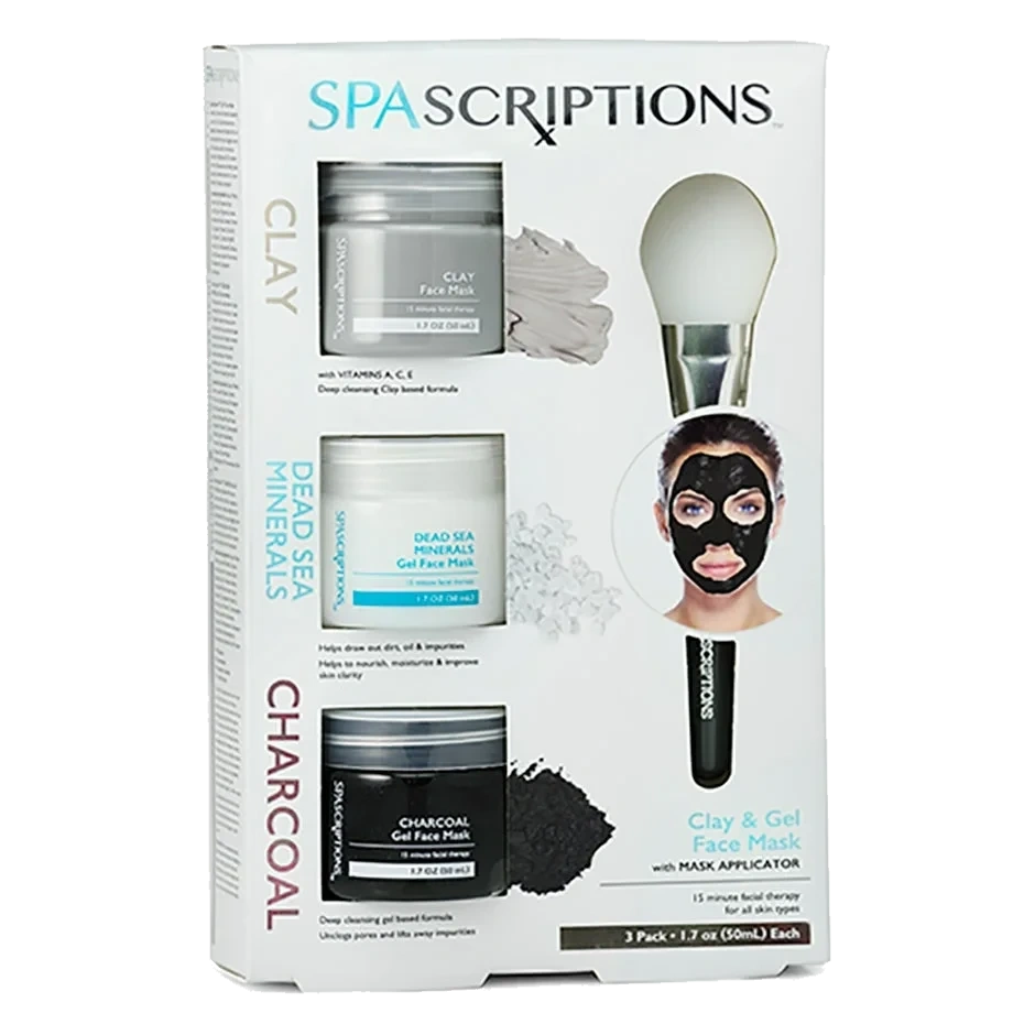 SpaScriptions Dead Sea, Charcoal & Clay Masks