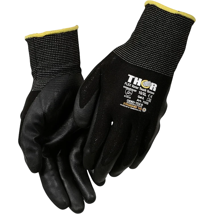 Hanske Thor Flex Vinter Sort Str 10