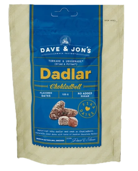 Dadlar Chokladboll 125g