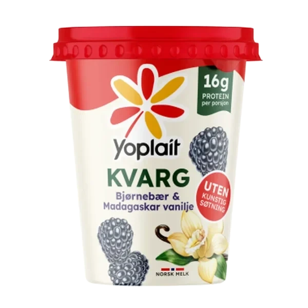 Yoplait Kvarg Bjørnebær&Vanilje 420g