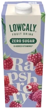 Lowcaly Fruktdrikk Raspberry 100cl