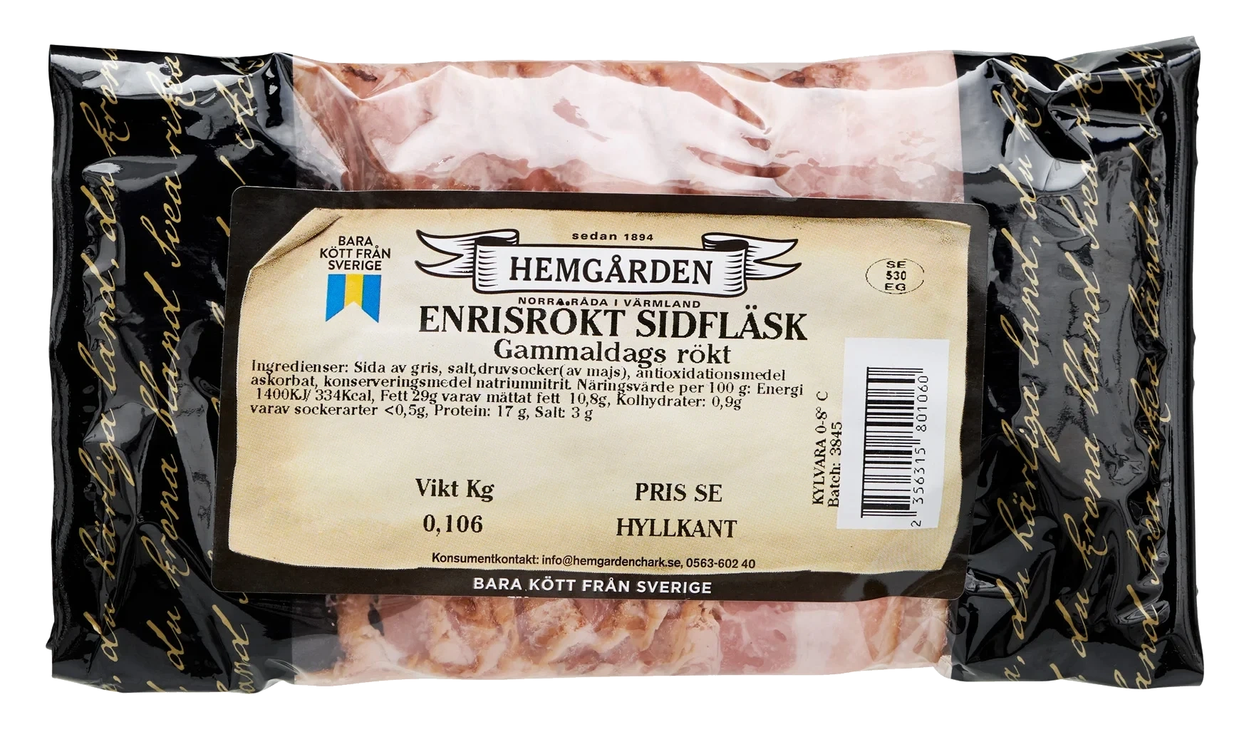 Gammaldags enrisrökt sidfläsk