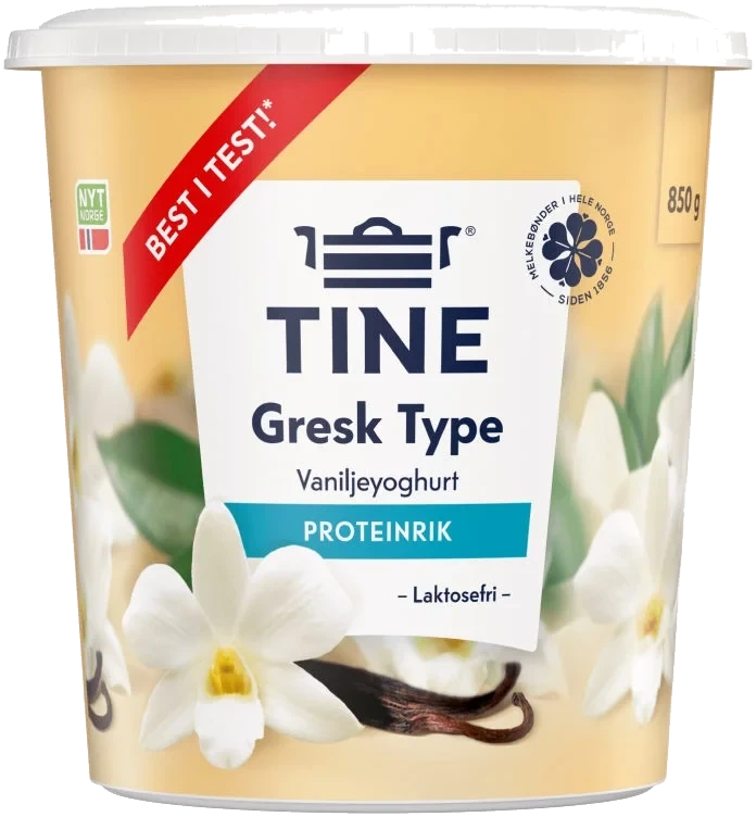 Yoghurt Gresk Type Vanilje 850g Tine