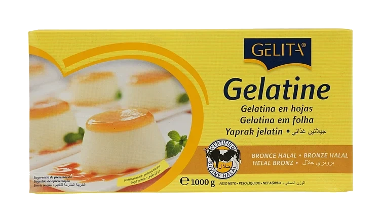Gelatinplater bronze av storfe  1kg