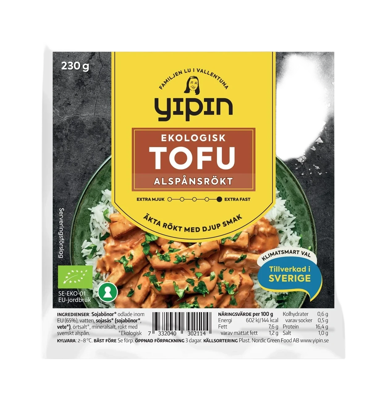 Tofu Røkt 400g Yipin