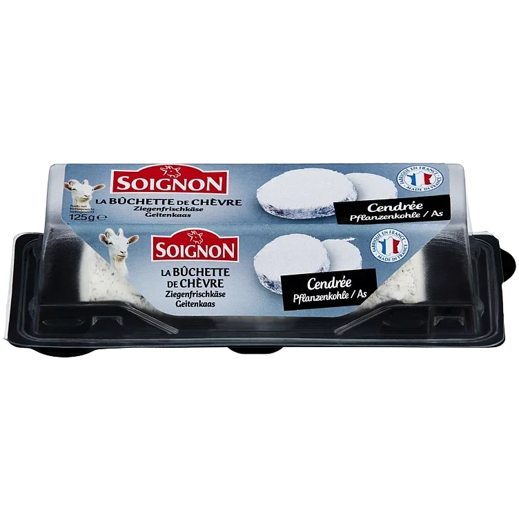 Soignon chevre m/aske   125g