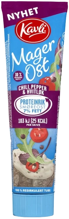 Magerost Chili Pepper&Hvitløk 175g Tube Kavli