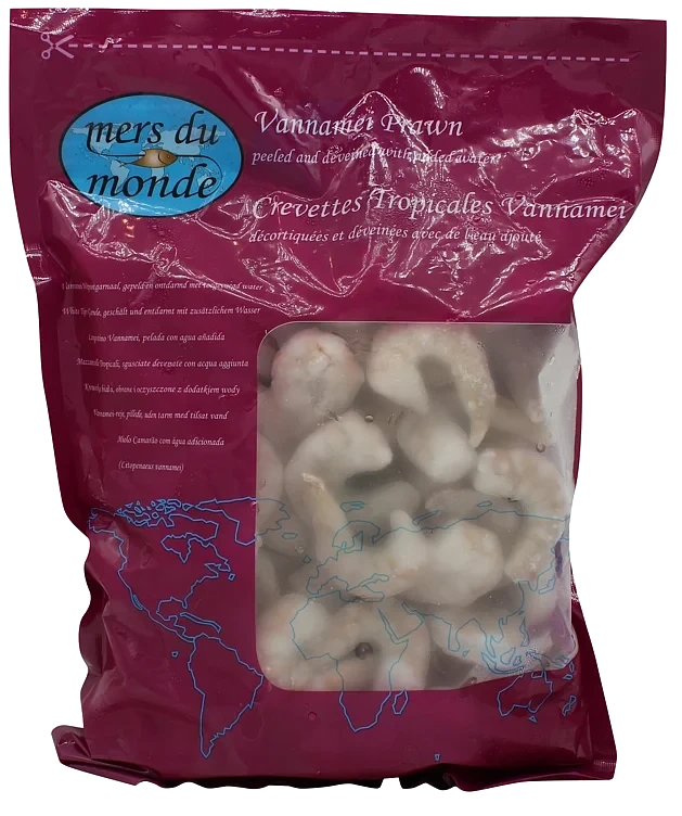 Scampi 31/40 Renset Iqf 20% Glasering, Vannamei