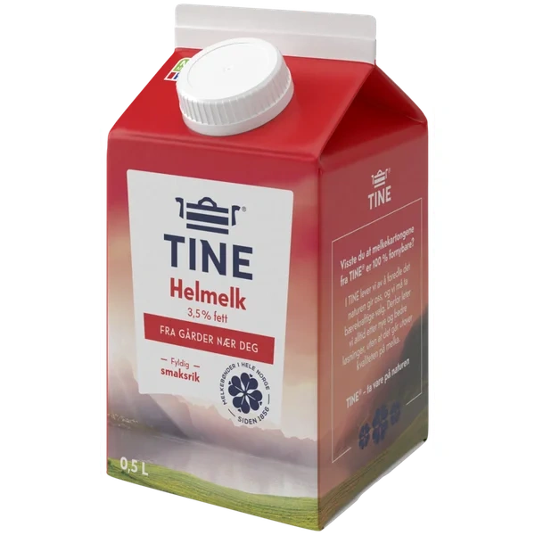 Tine Helmelk 3,5% Ed 1/2l​
