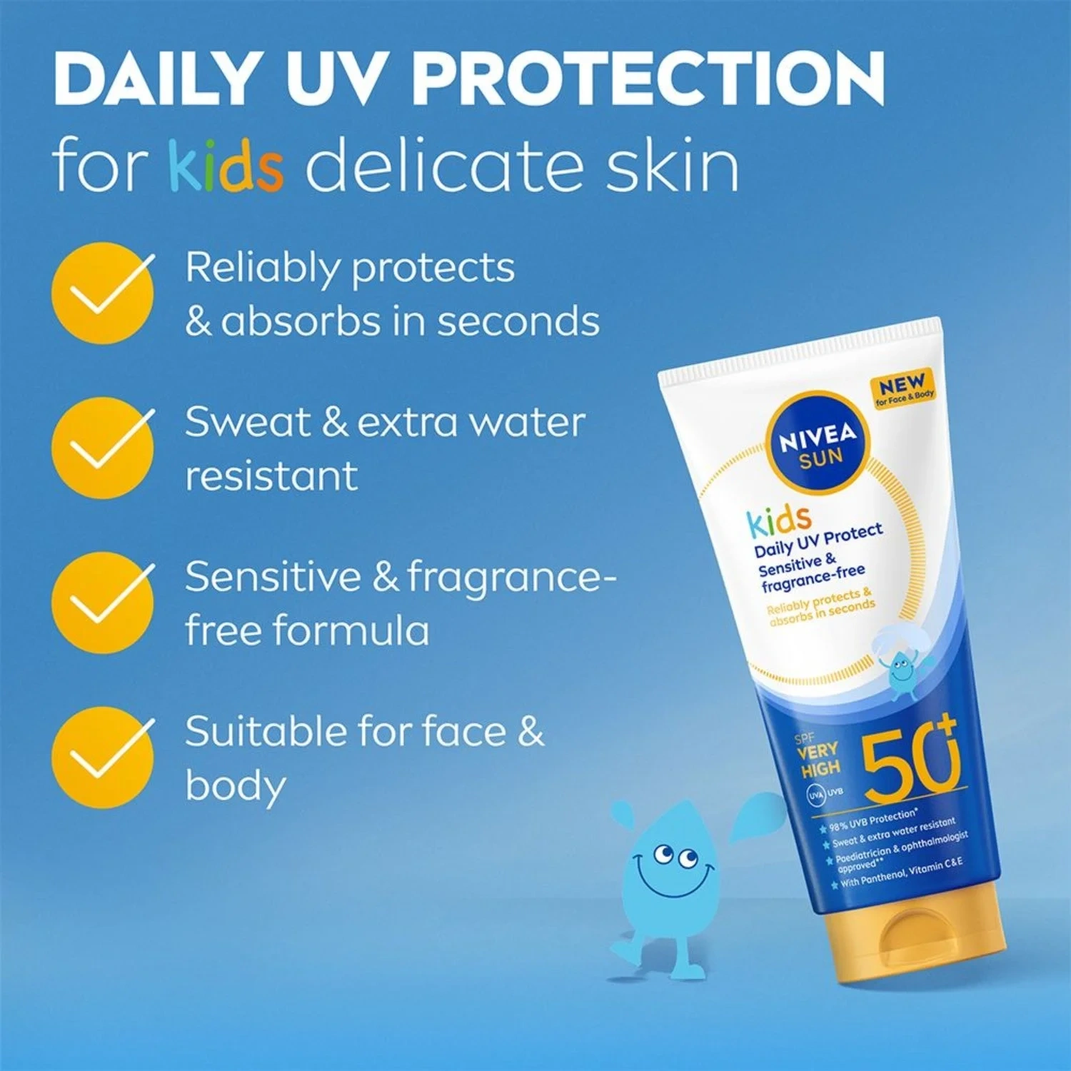 NIVEA Kids Daily UV Protect SPF50+