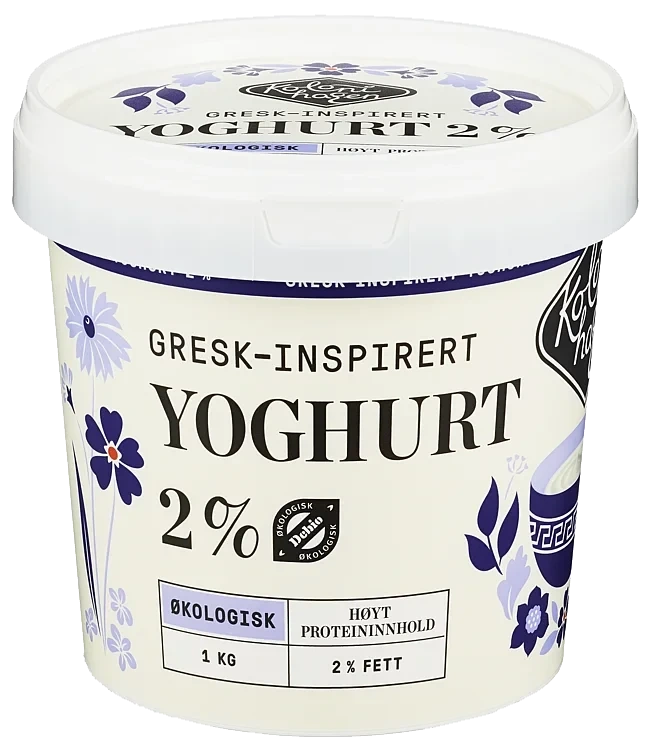 Yoghurt gresk inspirert, økol.  1kg