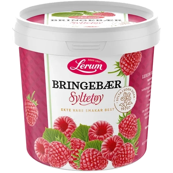 Bringebærsyltetøy 1kg Lerum