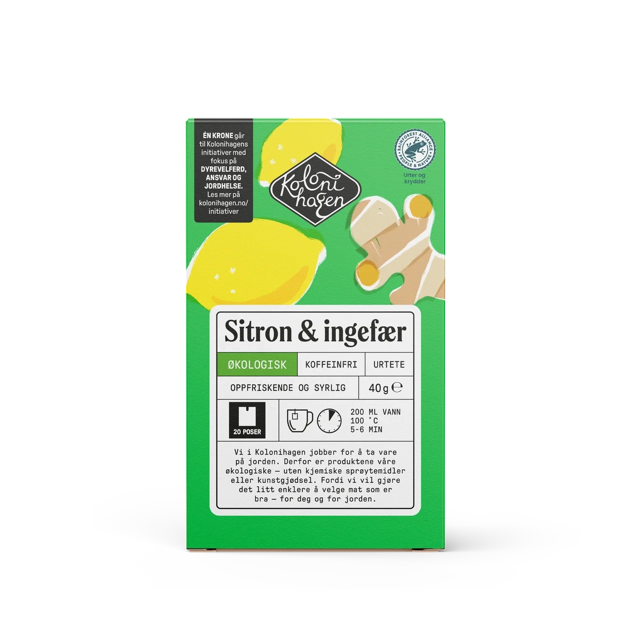 Sitron &amp; ingefær urtete