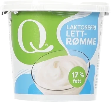 Q-lettrømme laktosefri beger   300g