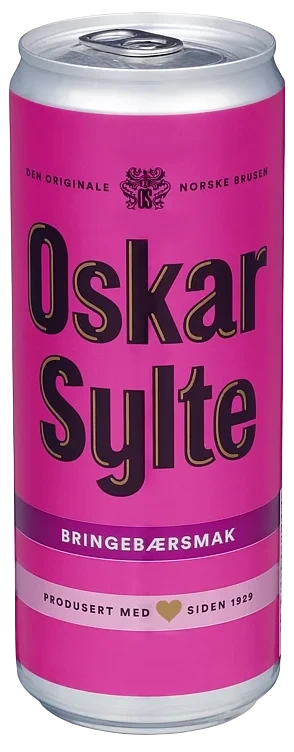 Oskar sylte bringebærsmak bx  10x33cl