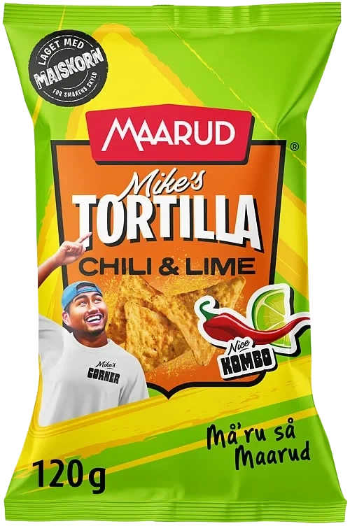 Tortillachips Chili&Lime 125g Maarud