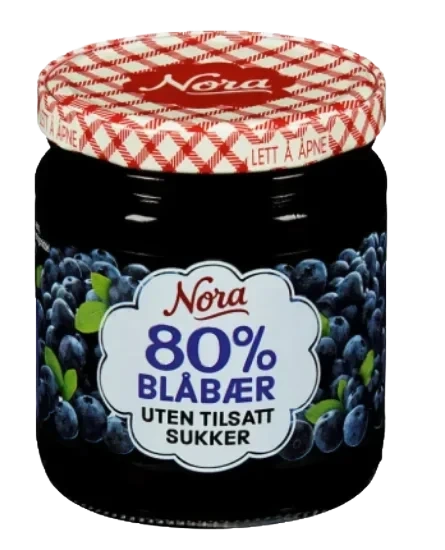 Nora Blåbærsyltetøy 275g