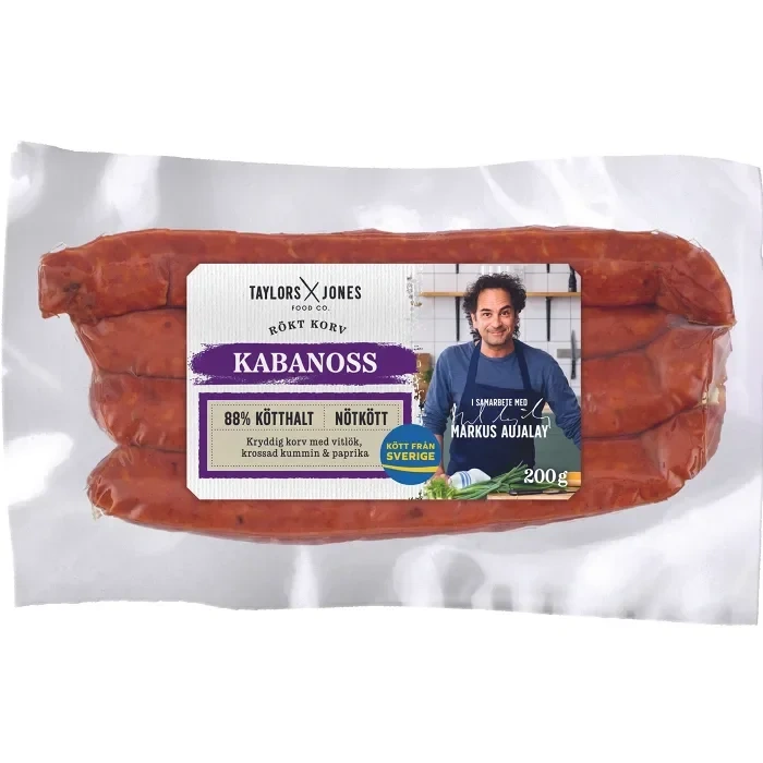 Kabanoss 88% Kötthalt 200g Taylors and Jones