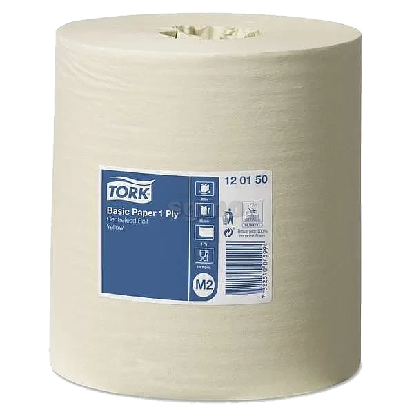 Senterrull basic papir gul (m2)  6x300m
