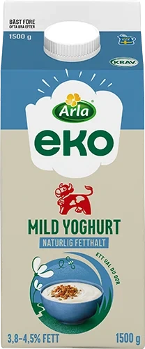 Eko mild yoghurt naturell 3.8-4.5%